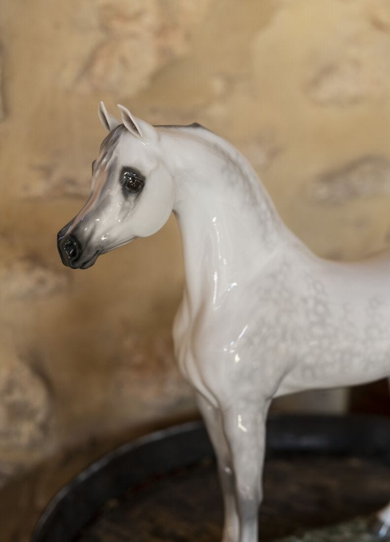 Figurina Cavallo Pura razza araba Edizione limitata in Lladró