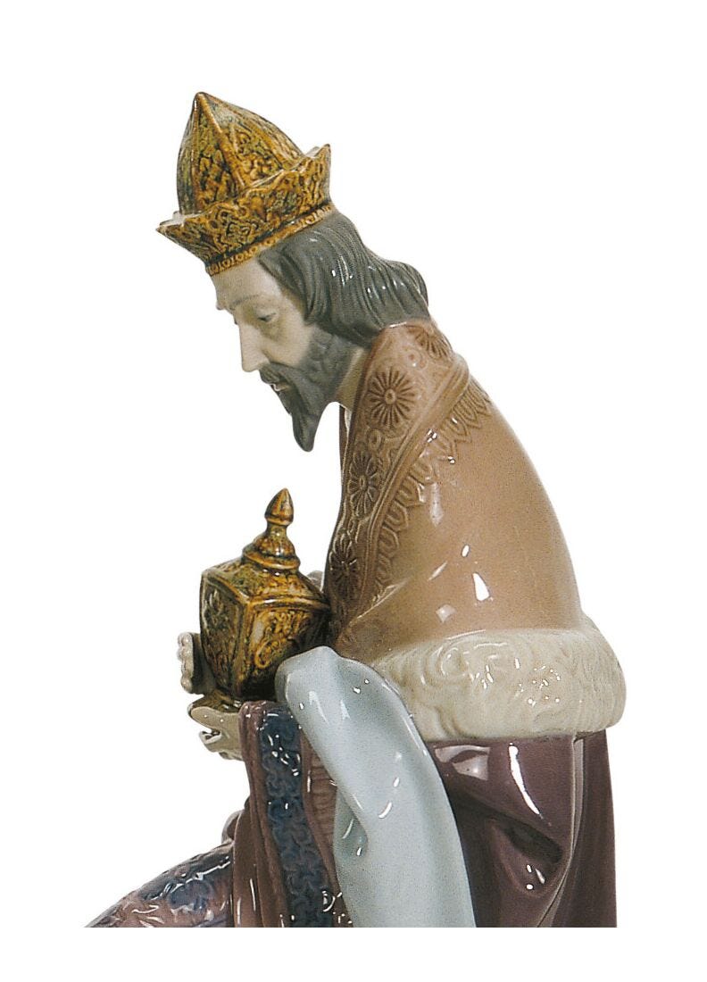 King Gaspar Nativity Figurine in Lladró