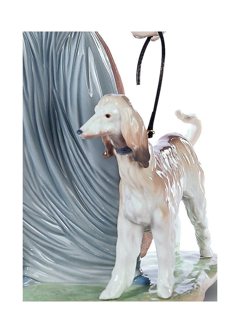 Figurina Dama con cani in Lladró