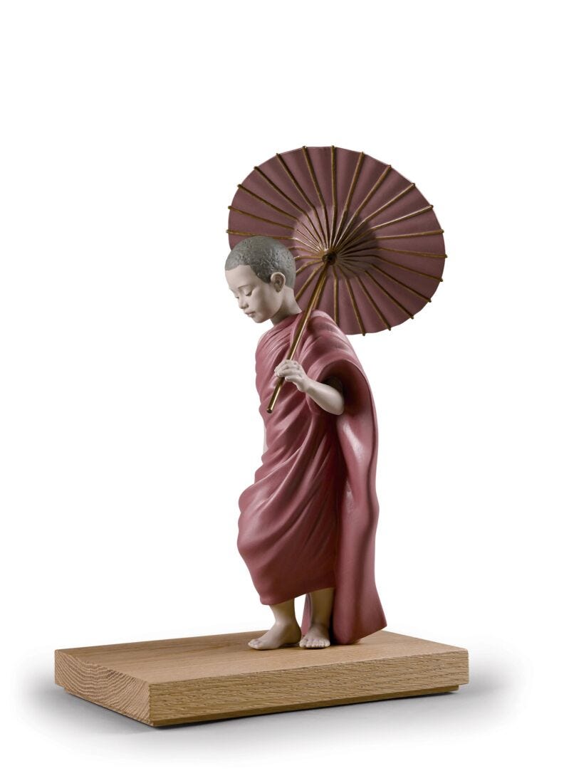 Figurina Cammino del Sole. Budda in Lladró