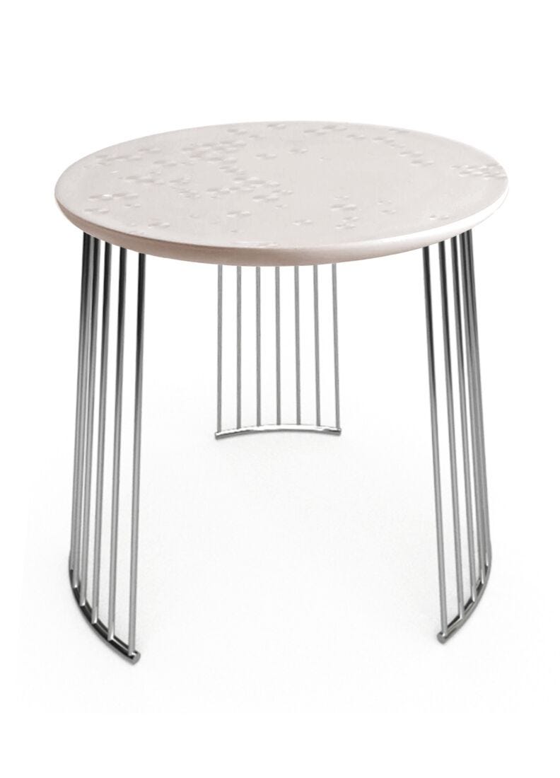 Frost Moment Table. Chrome metal in Lladró