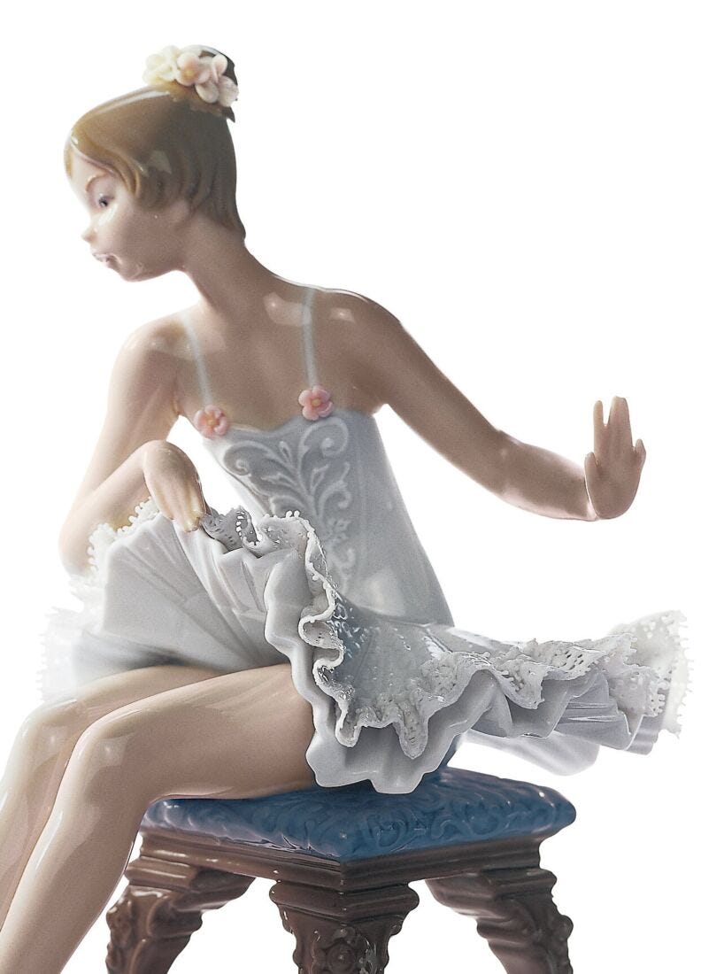 Figura niña Ballet descanso en Lladró