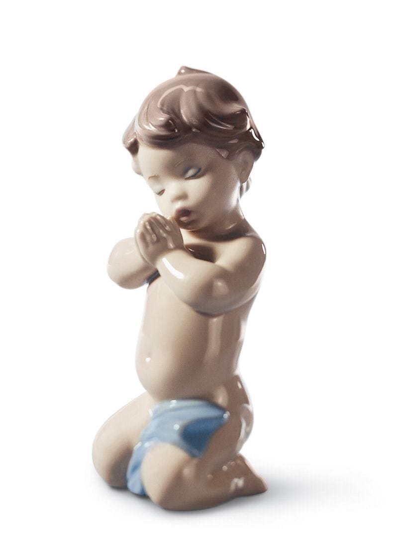 A Child's Prayer Boy Figurine in Lladró