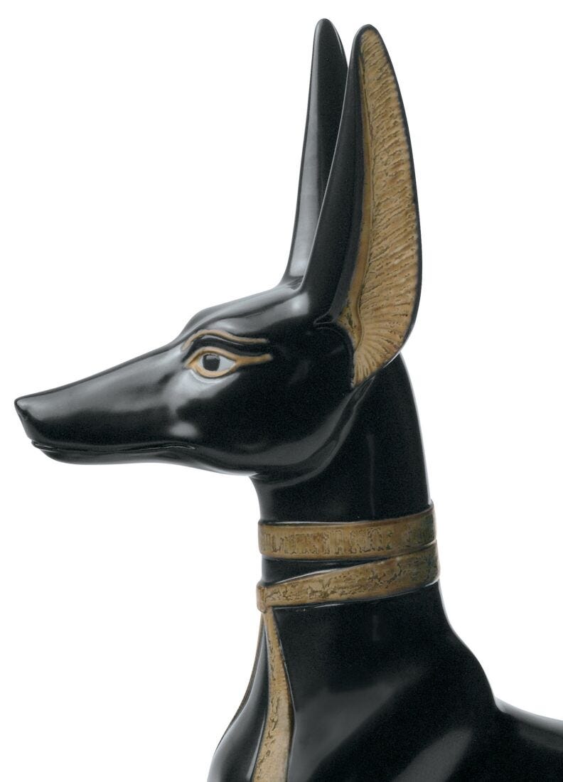 Anubis Dog Figurine in Lladró