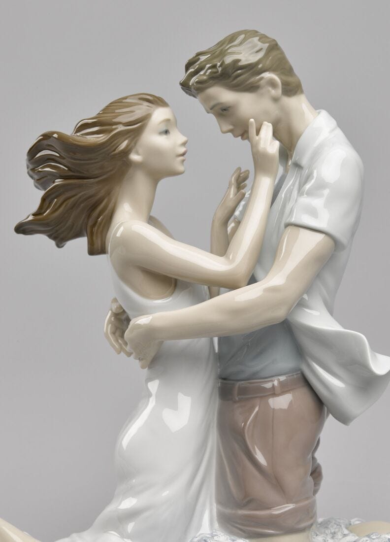 The Thrill of Love Couple Figurine in Lladró