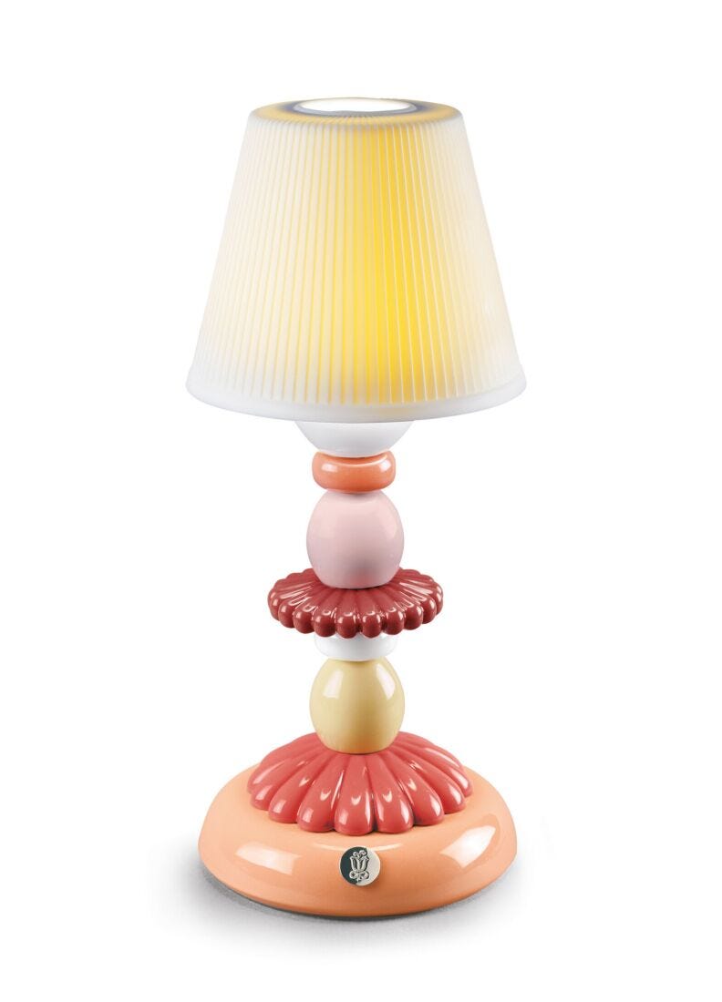 Lotus Firefly Lamp(Coral) in Lladró