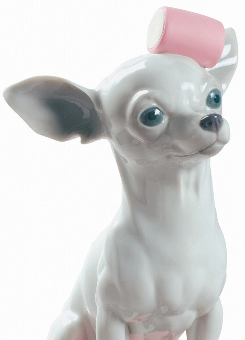 Chihuahua with Marshmallows Dog Figurine in Lladró