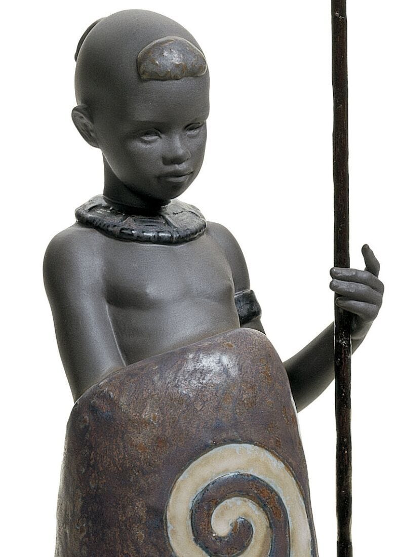 Figurina Bimbo africano in Lladró