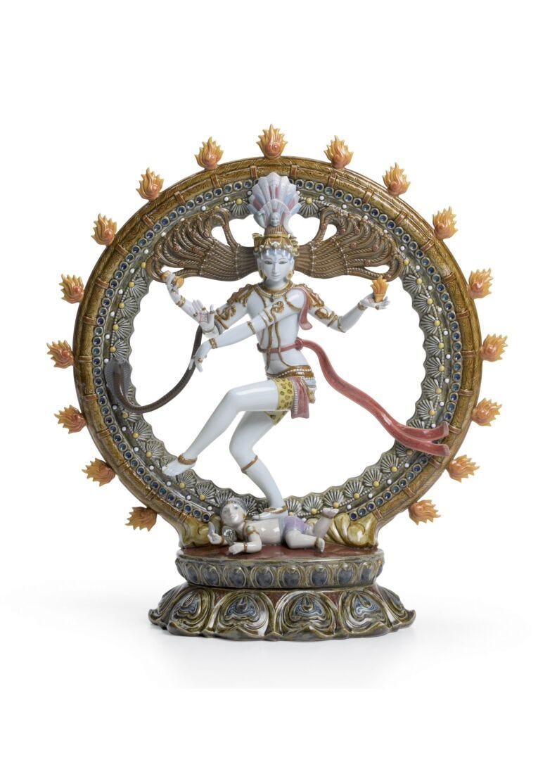 Shiva Nataraja Sculpture. Limited Edition in Lladró