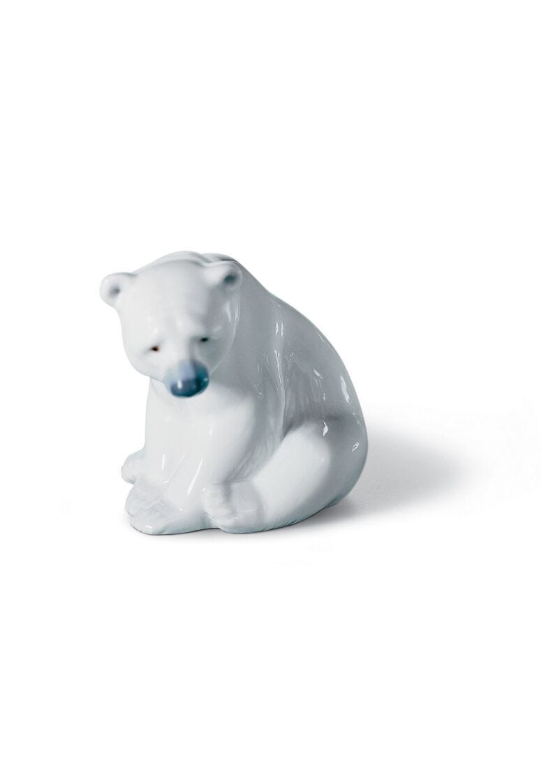 Seated Polar Bear Figurine in Lladró