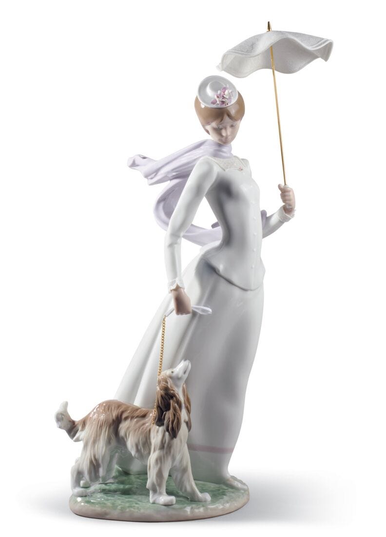 Figurina Dama con scialle in Lladró