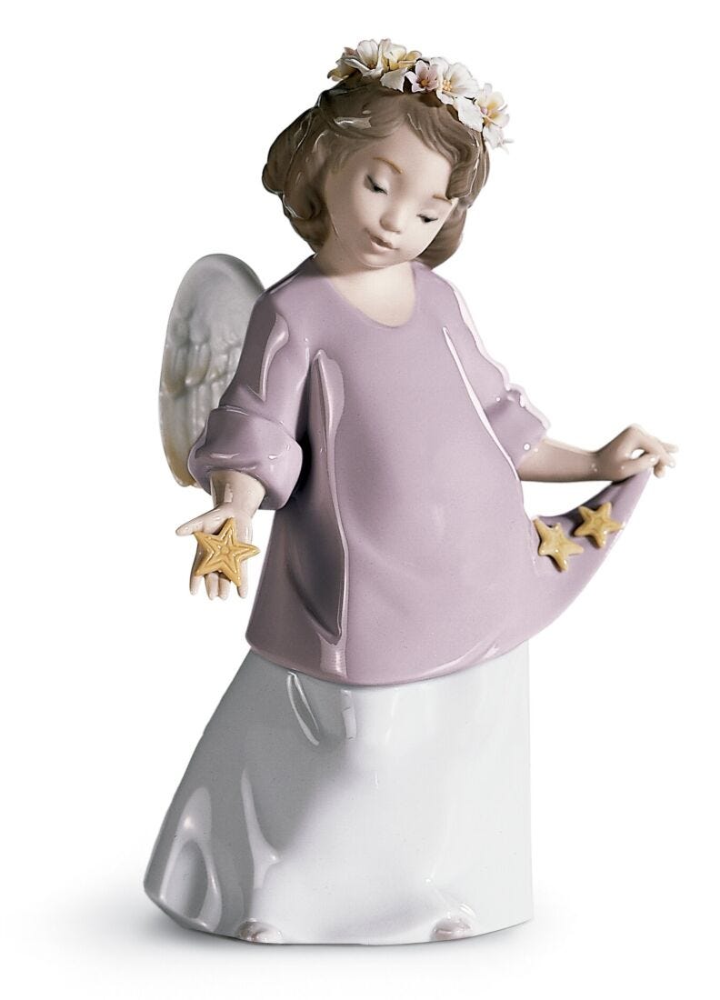 Heavenly Stars Angel Figurine in Lladró