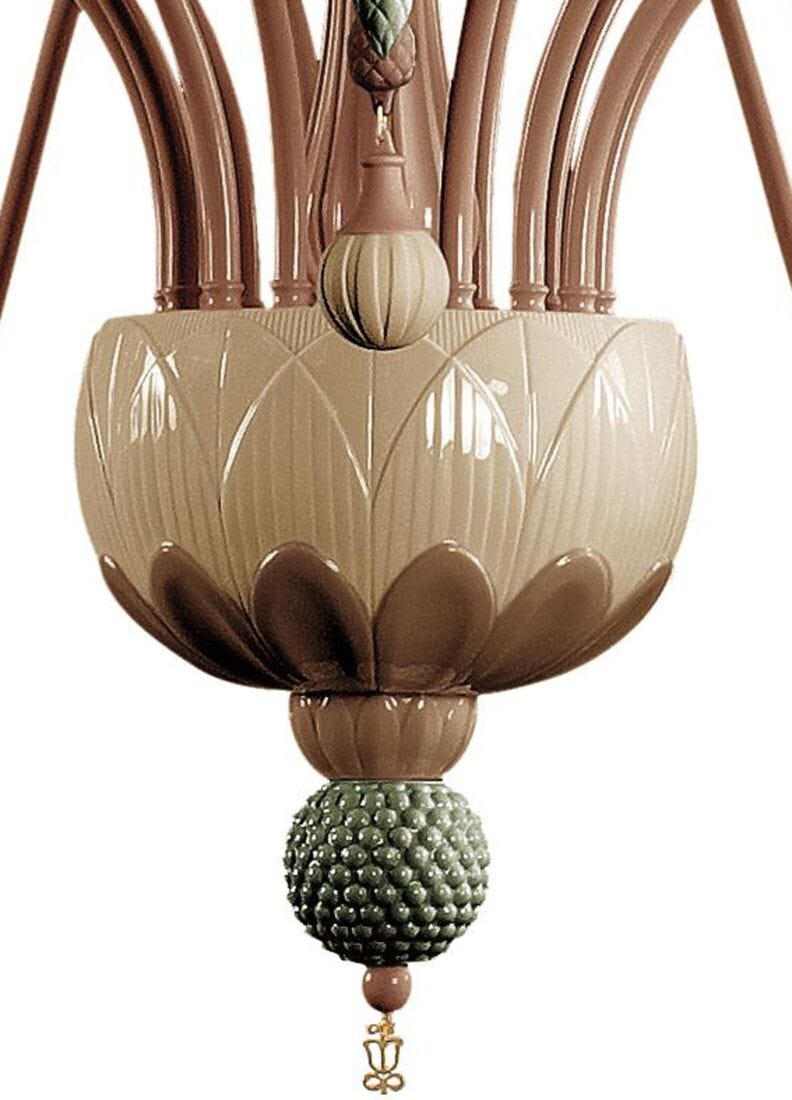 Ivy and Seed 16 Lights Chandelier. Large Flat Model. Spices