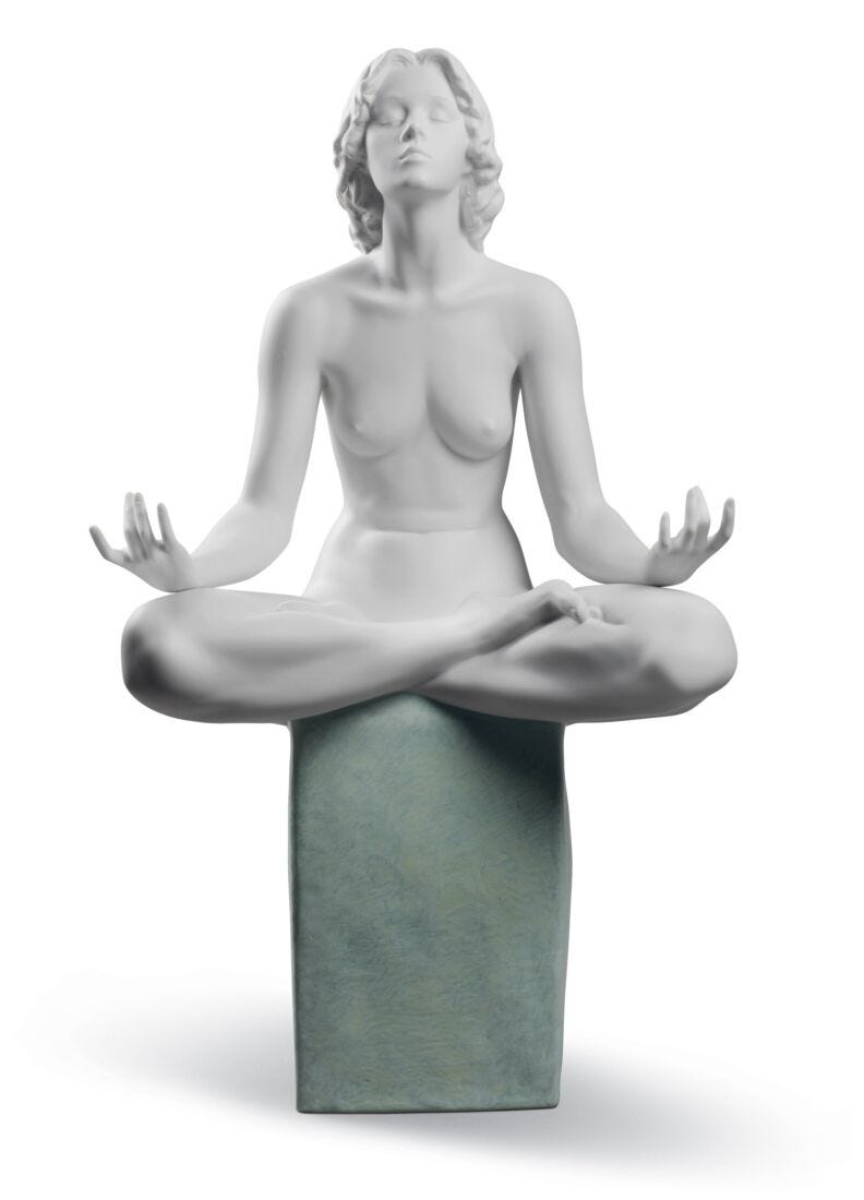 Meditation Woman Figurine in Lladró