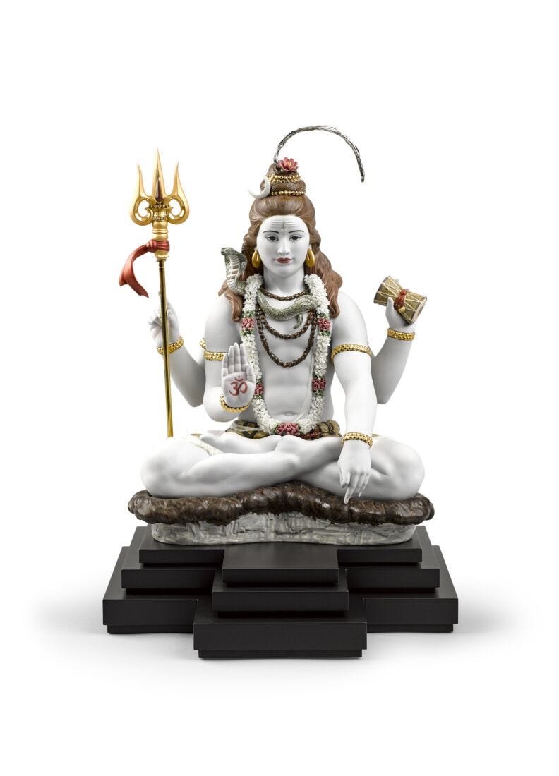 Lord Shiva Sculpture. Limited Edition in Lladró