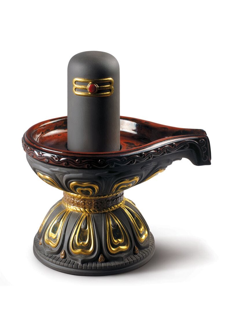 Figura Lingam. Lustre oro en Lladró