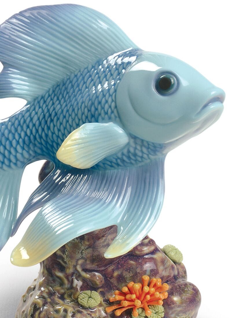 リヤドロ Lladro Pond Dreamer Fish Figurine 01009141-