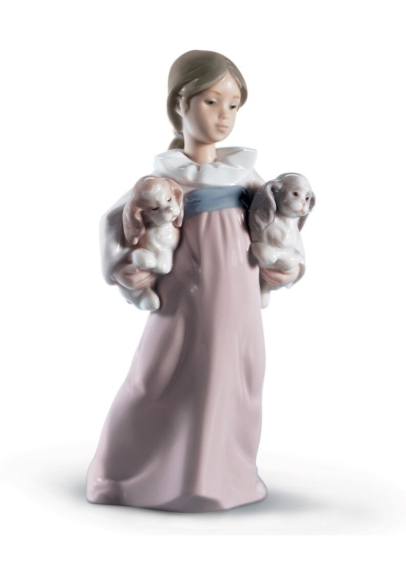 Arms Full of Love Girl Figurine in Lladró