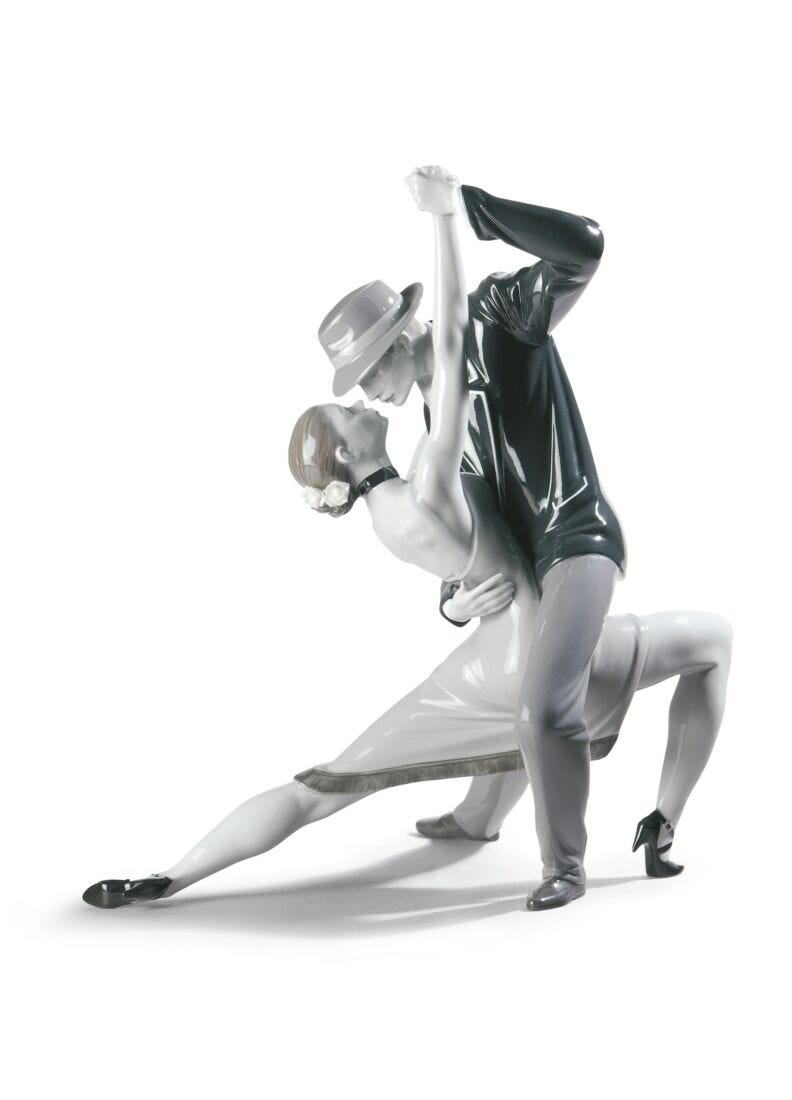 【SALE／55%OFF】 情熱のタンゴ(Black) =Limited Edition= - Lladro-Japan 工芸品