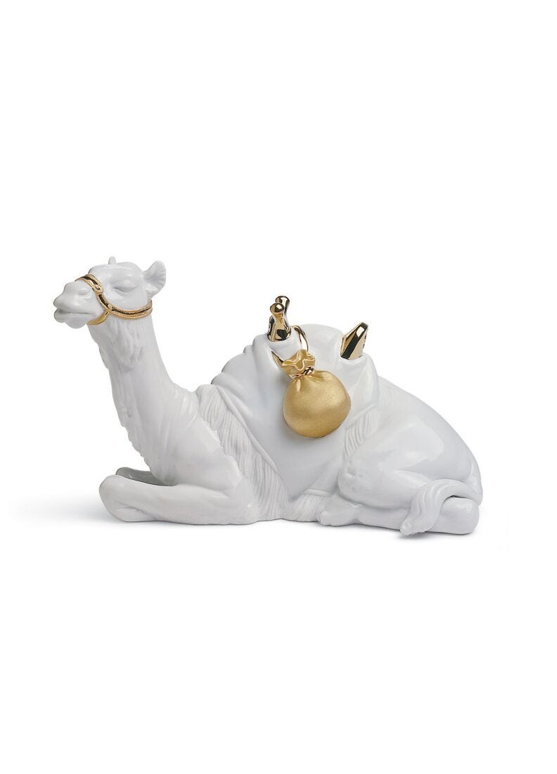 Camel Nativity Figurine. Golden Lustre in Lladró