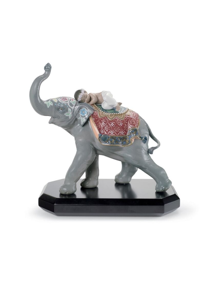 Jaipur Festival Elephant Figurine in Lladró