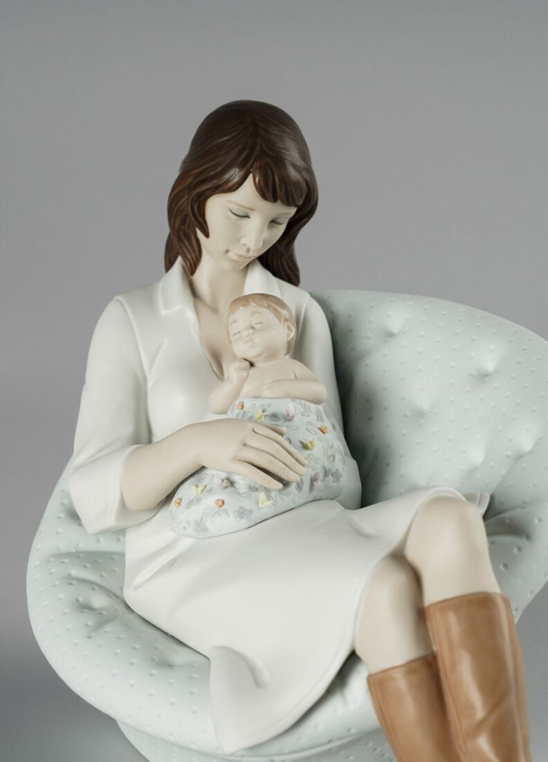 Figurina Dormendo con mamma in Lladró