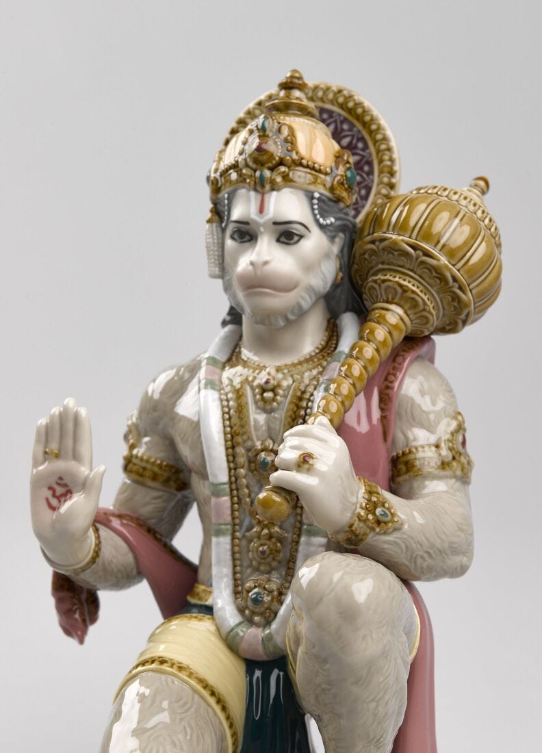 Hanuman Figurine in Lladró