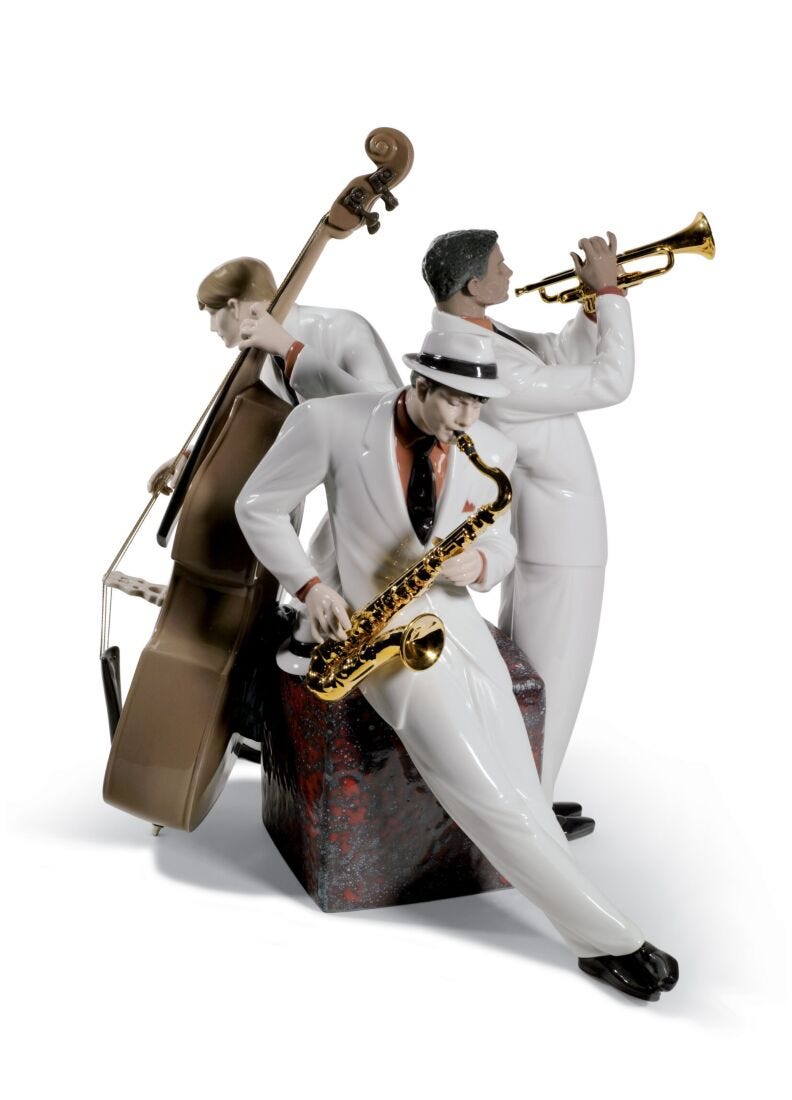 Figurina Trio di jazz. Edizione limitata in Lladró