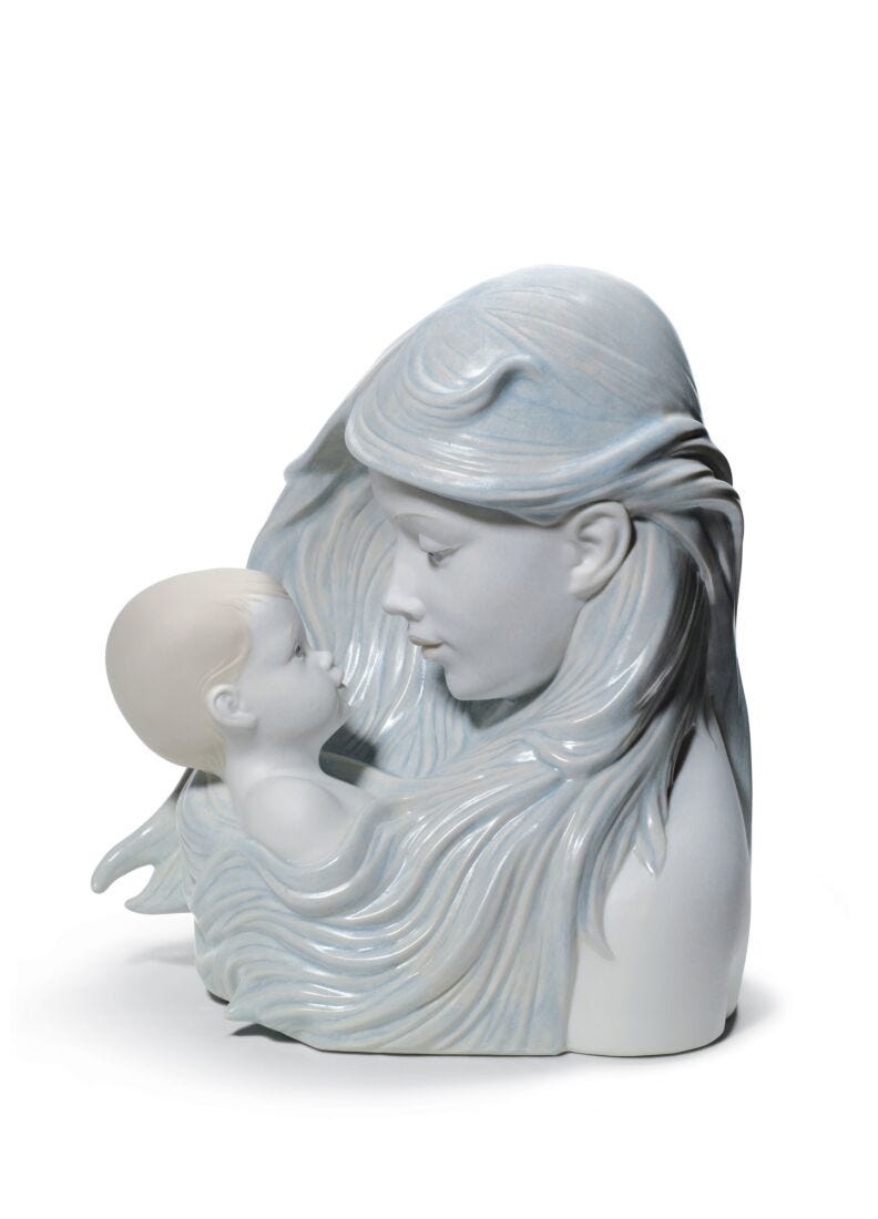 Sweet Caress Mother Figurine in Lladró