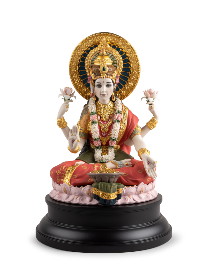 Goddess Lakshmi Sculpture. Limited edition - Lladro-India