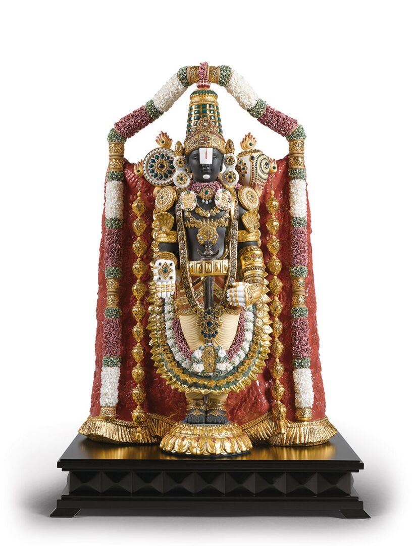 Lord Balaji Sculpture. Limited Edition - Lladro-India