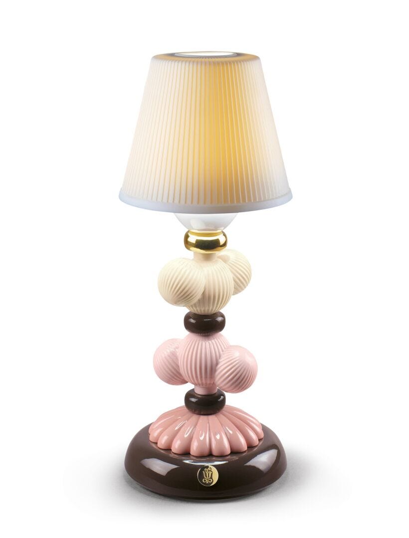 ik draag kleding kunst Whirlpool Cactus Firefly Golden Fall Table Lamp. Pink - Lladro-USA