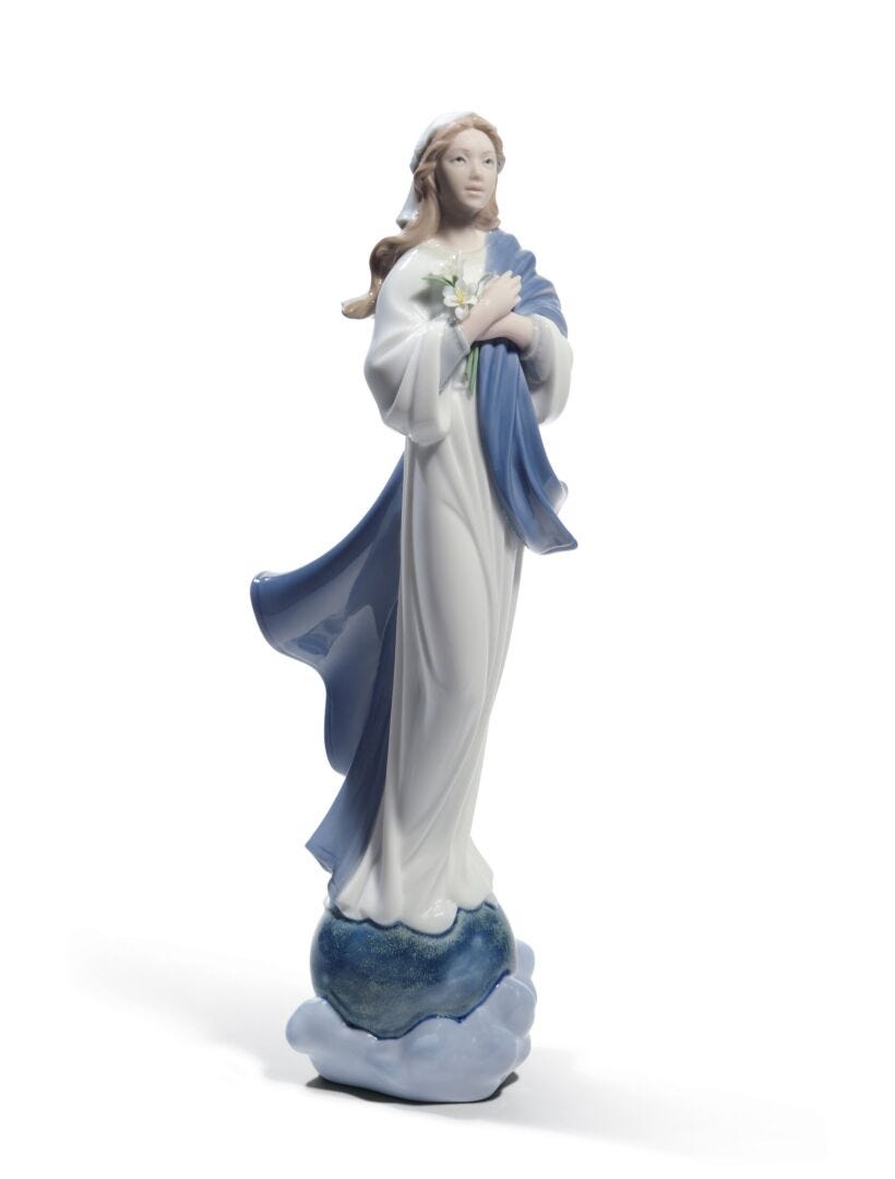 Blessed Virgin Mary Figurine - Lladro-India