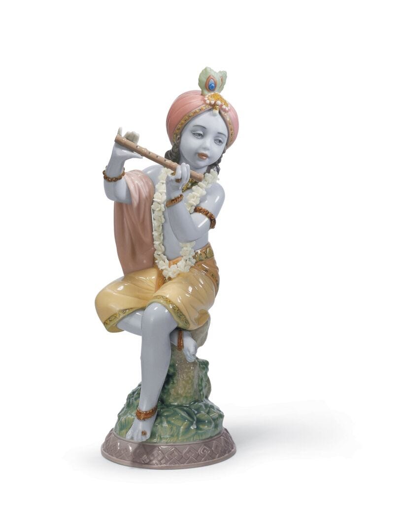 Lord Krishna Figurine - Lladro-India