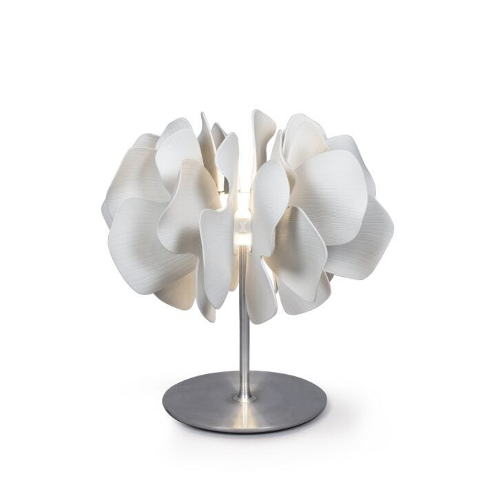 Nightbloom Table Lamp. White. (CE) in Lladró