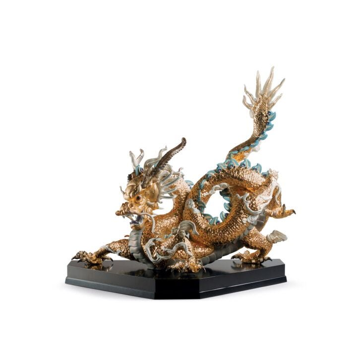 臥龍(Gold) =Limited Edition= in Lladró