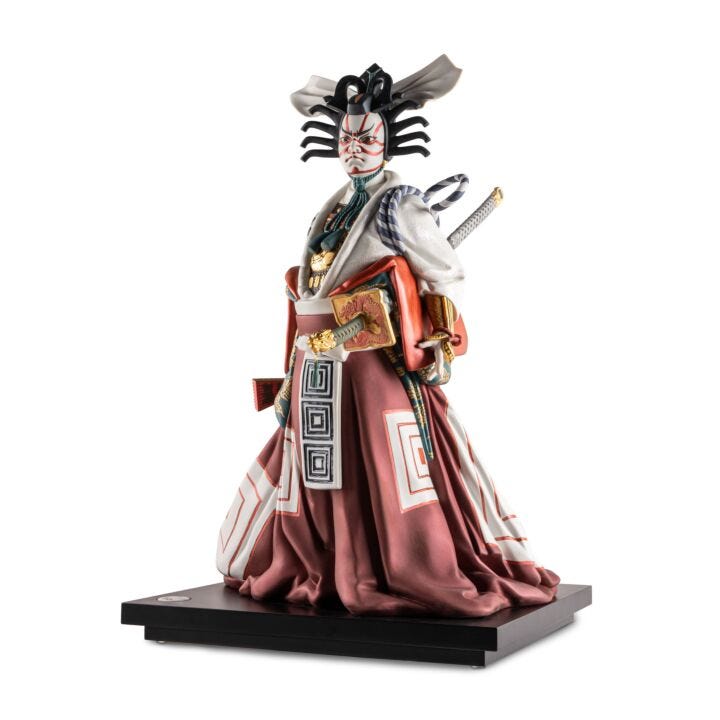 Japan-Kabuki Sculpture. Limited Edition in Lladró