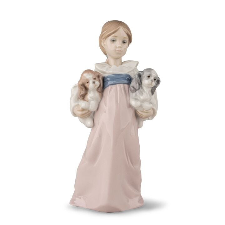 Arms Full of Love Girl Figurine in Lladró