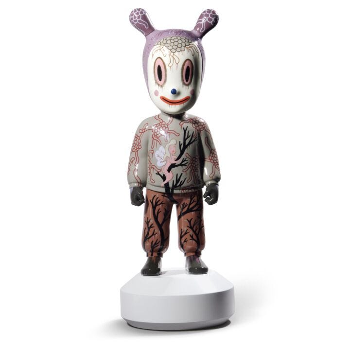 The Guest by Gary Baseman Figurine. Large Model. Limited Edition in Lladró