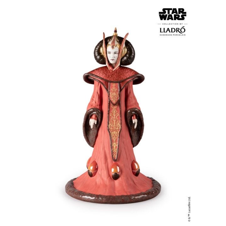 Escultura La Reina Amidala™ en la Sala del Trono. Serie limitada en Lladró