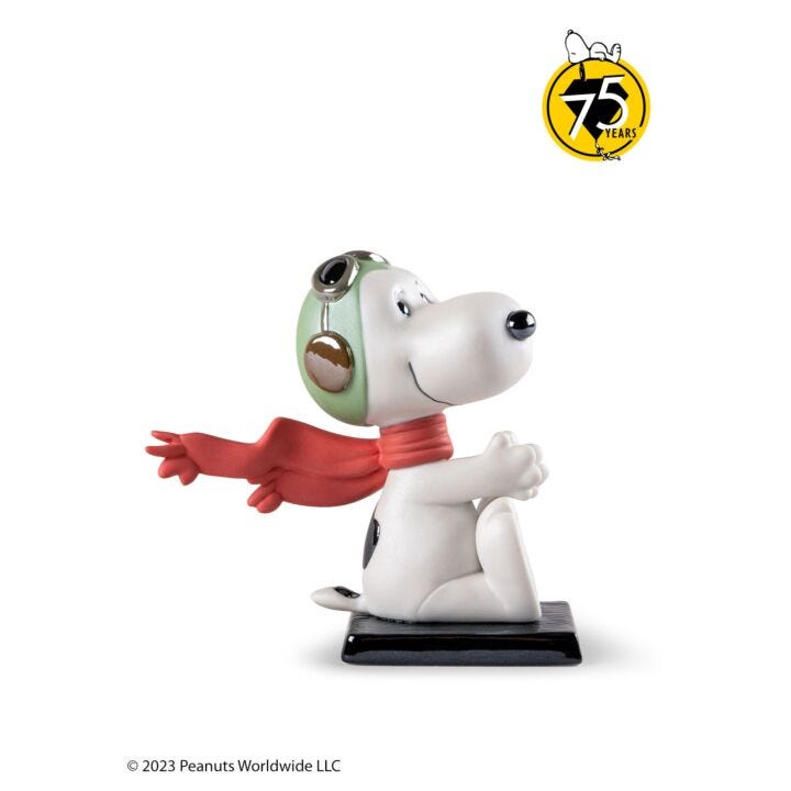 Snoopy™ Flying Ace Figurine in Lladró
