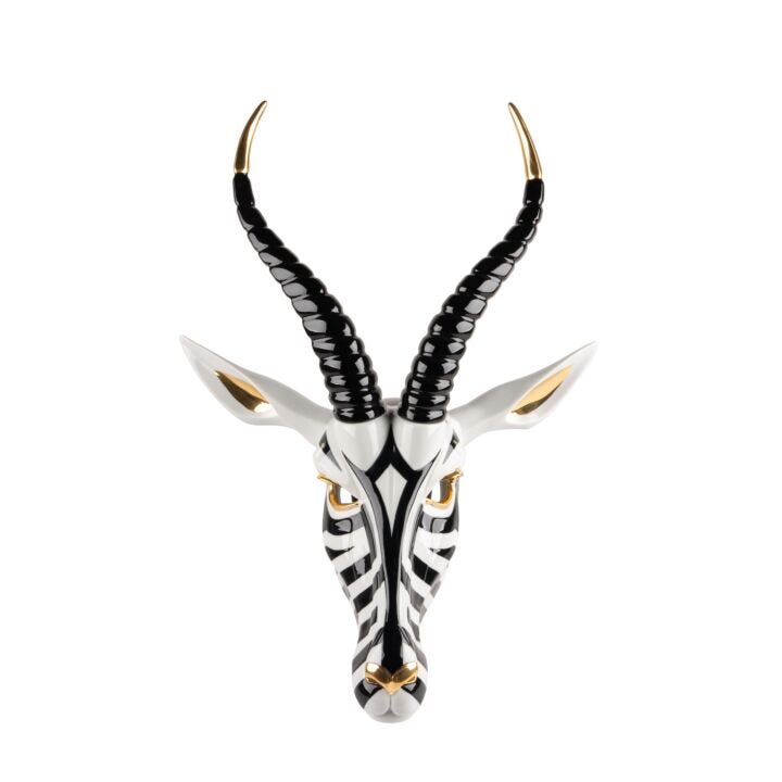 Mask (Antelope/Black-Gold) in Lladró