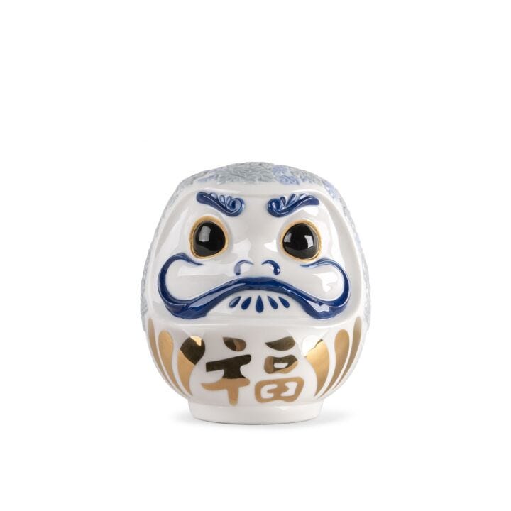 Daruma (blue) in Lladró