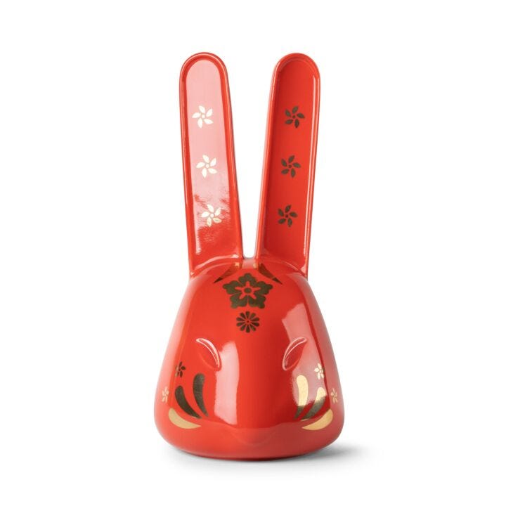 The Rabbit (Red-Gold) in Lladró