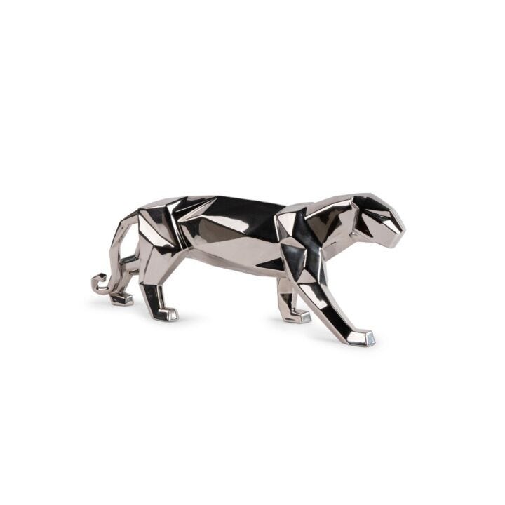 Panther (silver) Sculpture in Lladró