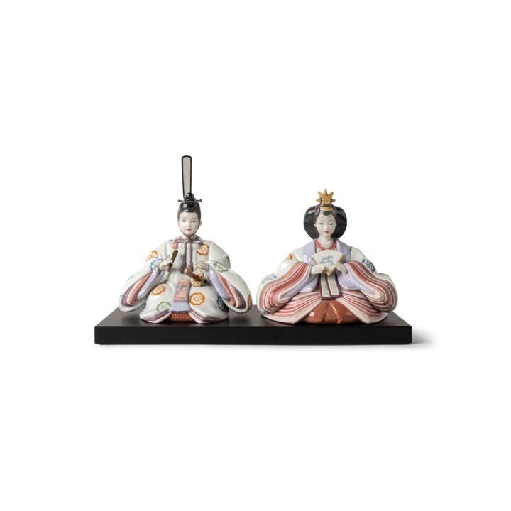 Hina Dolls (floral engraving) Sculpture. Limited Edition in Lladró