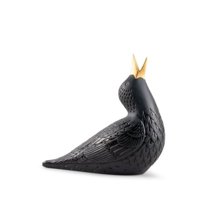 Starling I Figurine. Black in Lladró