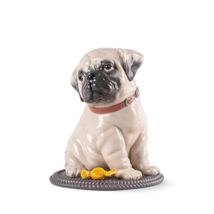 Escultura Puppie Pug en Lladró