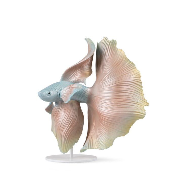 Betta Fish Sculpture. Right in Lladró