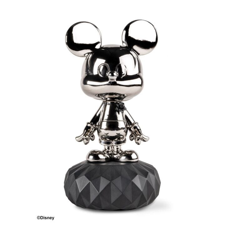 Escultura Mickey Mouse Platinum en Lladró